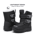 thumbnail image 5 of Apakowa Kids Boys Snow Boots Winter Waterproof Slip Resistant Cold Weather Boots (Toddler/Little Kid/Big Kid), 5 of 7