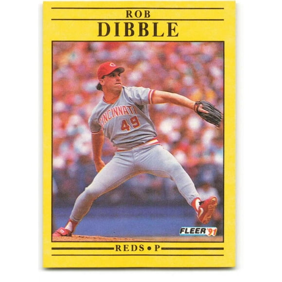 1991 Fleer Baseball #62 Rob Dibble  Cincinnati Reds