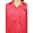 thumbnail image 3 of Bimba Button-Down Shirt With Elastic Waist Shorts 2 Pcs Full Sleeve Night Wear Set, 3 of 11