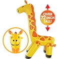 thumbnail image 3 of Splash Buddies BH53300 Inflatable Sprinkler Giraffe Sprayer Kids Water Toys, Yellow, 3 of 6