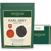 VAHDAM, Earl Grey Tea Leaves (50 Cups) CITRUSY & DELICIOUS - Brew Iced Tea Or Hot Tea, Black Tea Blended With Pure Oil Of Bergamot, 3.53-Ounce