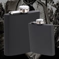 thumbnail image 3 of Petaca Elegante Baoblaze Negro Acero Inoxidable 6 7 8 Oz Mate U para Vino Portátil, 3 of 8