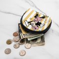 thumbnail image 3 of Mickey Mouse And Minnie Mouse Printed Shell storage bag Women and Girls Fashion Coin Purse Wallet Bag, 3 of 5