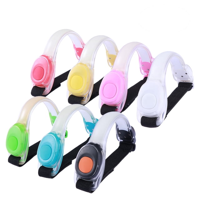 Minkissy 7 Pcs Lumières de Course de Nuit Brassards Réfléchissants Led pour Hommes Femmes Enfants Chiens Course Jogging