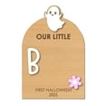 thumbnail image 4 of Kuntesetty Baby's First Halloween Footprint Plaque DIY Family Birthday Decorative Board Evil, 4 of 9