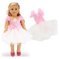 thumbnail image 5 of For American Girl 18” inch Dolls Clothes Outifts Fairy Butterfly Dress Accessories, 5 of 8