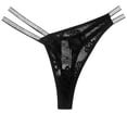 thumbnail image 6 of Women's Glitter Thong Lace Strappy Sexy Girl Lingerie Underwear Panties, 6 of 6