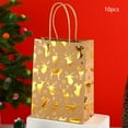 thumbnail image 4 of Lilixerw 10 PCS Christmas Snowflake Gift Bags,Xmas Paper Tote Bags with Snowflake Pattern for Holiday Party Favors,Xmas Gift Wrapping,8.27x5.91in,Gold, 4 of 6