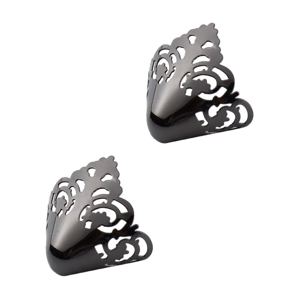 Protector puntiagudo para zapatos Yuyangstore 2 piezas negro
