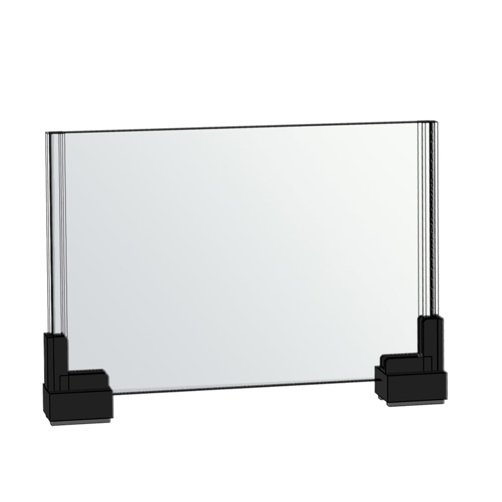 11"W x 8.5" H Two Sided Large Acrylic Sign Holder with Boots