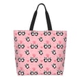 thumbnail image 1 of Easygdp Valentine'S Day Panda Bolsas Tote para Mujer, Bolsos de Hombro para Viaje, Bolsos de Mano de Gran Capacidad para Compras y Trabajo, 1 of 8