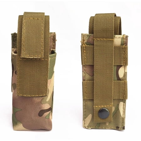 2pcs Flashlight Pouch Spray Tool Utility Pouch Tactical Molle Scissors Waist Bag