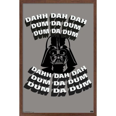 Star Wars: Saga - Dahh Dah Dah Wall Poster, 14.725" x 22.375", Framed