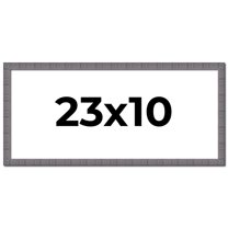 23x10 Frame Blue Kingsley Pewter Solid Wood Picture Frame Width 0.75 Inches |Interior Depth 0.5