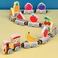 thumbnail image 2 of Wooden Magnetic 11-Joint Small Train Toy, Creative Magnetic Train for Imaginative Play and Learning Gift, 2 of 7