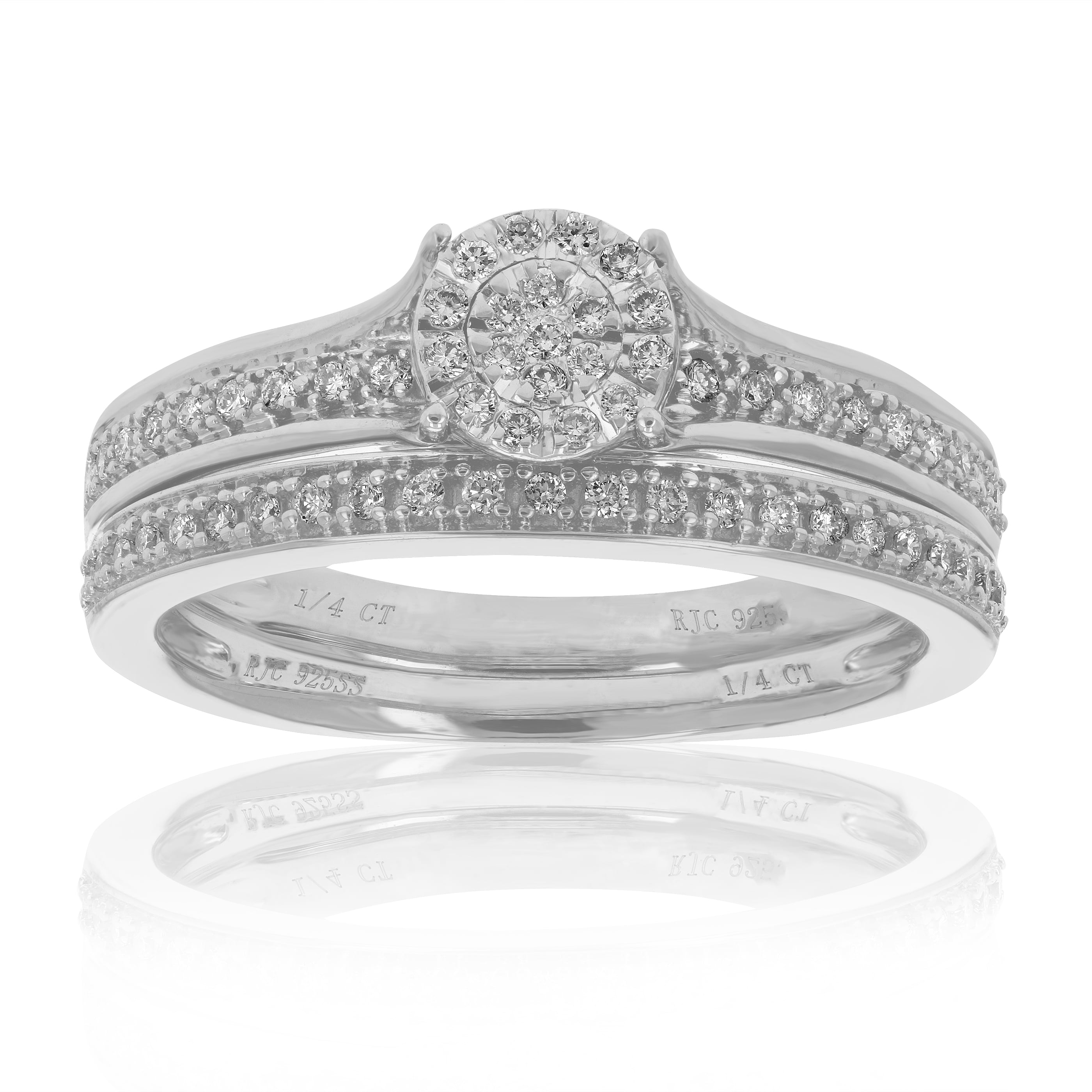 Vir Jewels 1/4 CTTW Round Lab Grown Diamond Wedding Engagement Ring