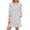 *White, variant on ClodeEU Women's Three Quarter Sleeve V Neck Polka Dot Dress ,Fashion Casual Trendy Mini Dress Pink^,Womens Plus M