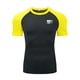 thumbnail image 3 of Ceisia Men's Tactical Flag Compression T-shirt Slim Fit Short Sleeve Round Neck High Elastic Fitness Running Tee Tops Yellow XXL Gifts, 3 of 5