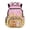 Capybara Axolotl Waffle Print, variant on Chririnla Waterproof School Backpack for Back to School Daily Travel, 600D Polyester Featherweight Book Bag, Cute Cartoon Bee Pattern