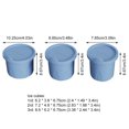thumbnail image 2 of Bandeja de cubitos Molde de hielo de silicona Hielo sin BPA para vaso de 20-40 oz Rosa 3 piezas, 2 of 7