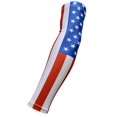 thumbnail image 2 of Sports Farm NEW! Moisture Wicking Compression Arm Sleeve (American Flag, Small), 2 of 4