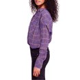 thumbnail image 3 of Free People Womens Break My Stride Button Up Shirt, Purple, Medium, 3 of 3