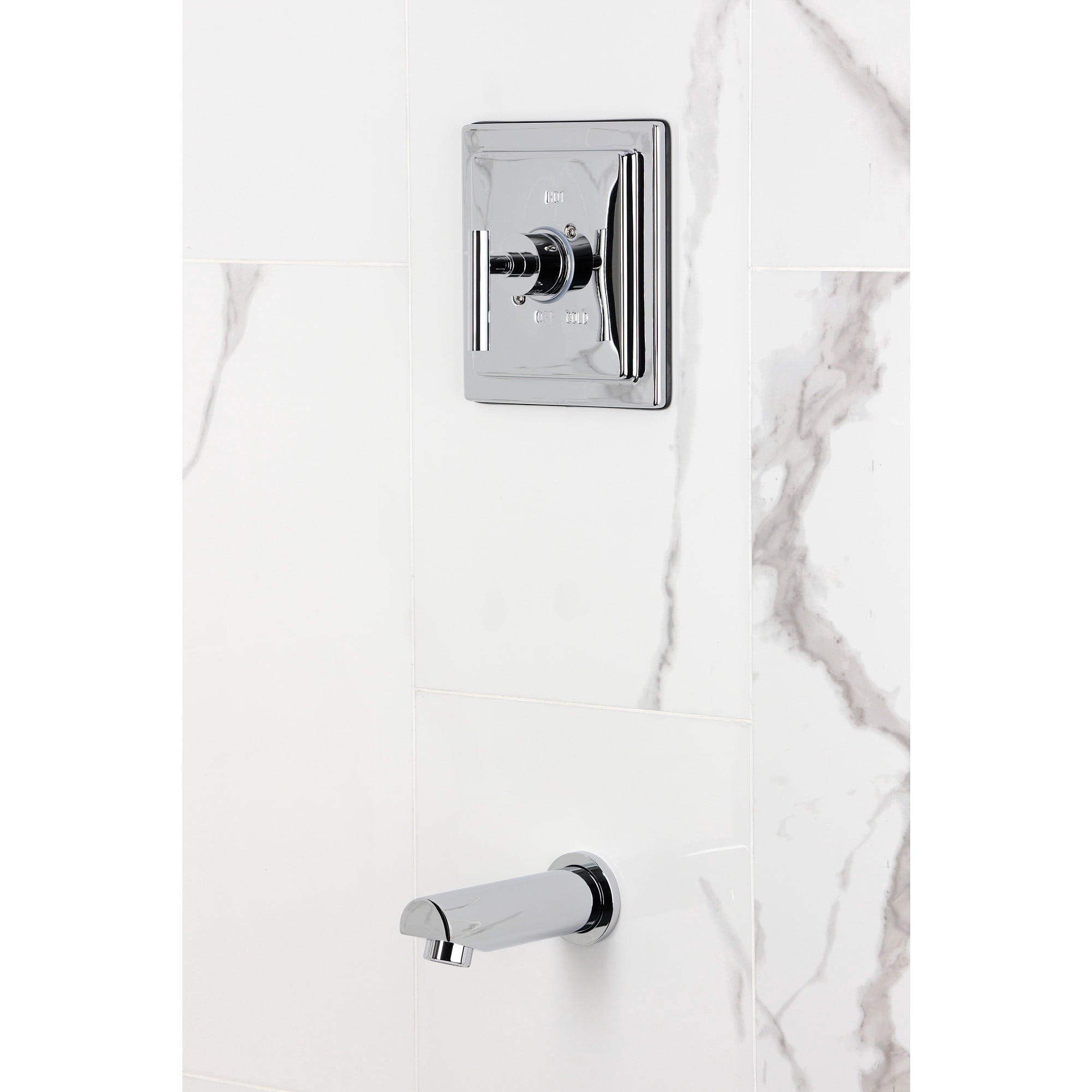 Kingston Brass KB8651CMLTO Manhattan Single-Handle Pressure Balanced Tub Faucet in Polished Chrome
