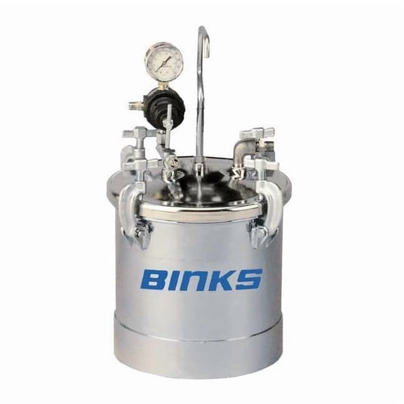 Binks Paint Tank,2.8 Gal.,Zinc Plated Steel 83C-210