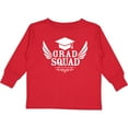 thumbnail image 3 of Inktastic Grad Squad with Graduation Cap and Wings Boys or Girls Long Sleeve Toddler T-Shirt, 3 of 5