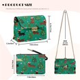 thumbnail image 6 of SCRAWLGOD Christmas Tree Dachshund Ornament Ball Green Crossbody Bags for Women Leather Small Cross Body Purse Lightweight Shoulder Bag Handbags with Small Shoulder Purses, 6 of 7