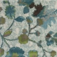 thumbnail image 3 of 5'x8' Teal Blue Machine Woven Floral Indoor Area Rug, 3 of 5