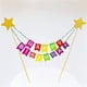thumbnail image 5 of Bandera de pastel de feliz cumpleaños, tarjeta de decoración de mesa de postres para fiesta con brillantina de feliz cumpleaños, 5 of 5
