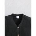 thumbnail image 3 of ZAXARRA Baby Boy Cardigan Solid Color V-Neck Knit Button Sweater Coat Cute Fall Winter Jacket Warm Clothes, 3 of 8
