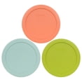 thumbnail image 1 of Pyrex 7201-PC (1) Bahama Sunset, (1) Edamame Green, and (1) Muddy Aqua Replacement Lid for 7201 4-Cup Dish (Sold Separately), 1 of 4
