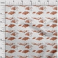 thumbnail image 2 of oneOone Cotton Silk Dark Peach Orange Fabric Geometric & Mandala Watercolor Sewing Fabric By The Yard Printed Diy Clothing Sewing Supplies 42 Inch Wide, 2 of 4
