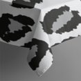 thumbnail image 3 of White and Gray Of Leopard Print Rectangle Tablecloth 60"x102",Waterproof Polyester Rectangle Table Cloth, Wipeable Spillproof Polyester Tablecloth for Dining, Camping, Indoor and Outdoor, 3 of 6