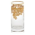 thumbnail image 3 of Lorren Home Trends Set of 4 Embellished 24K Gold Crystal High Ball Tumbler-Made In Italy, 3 of 5