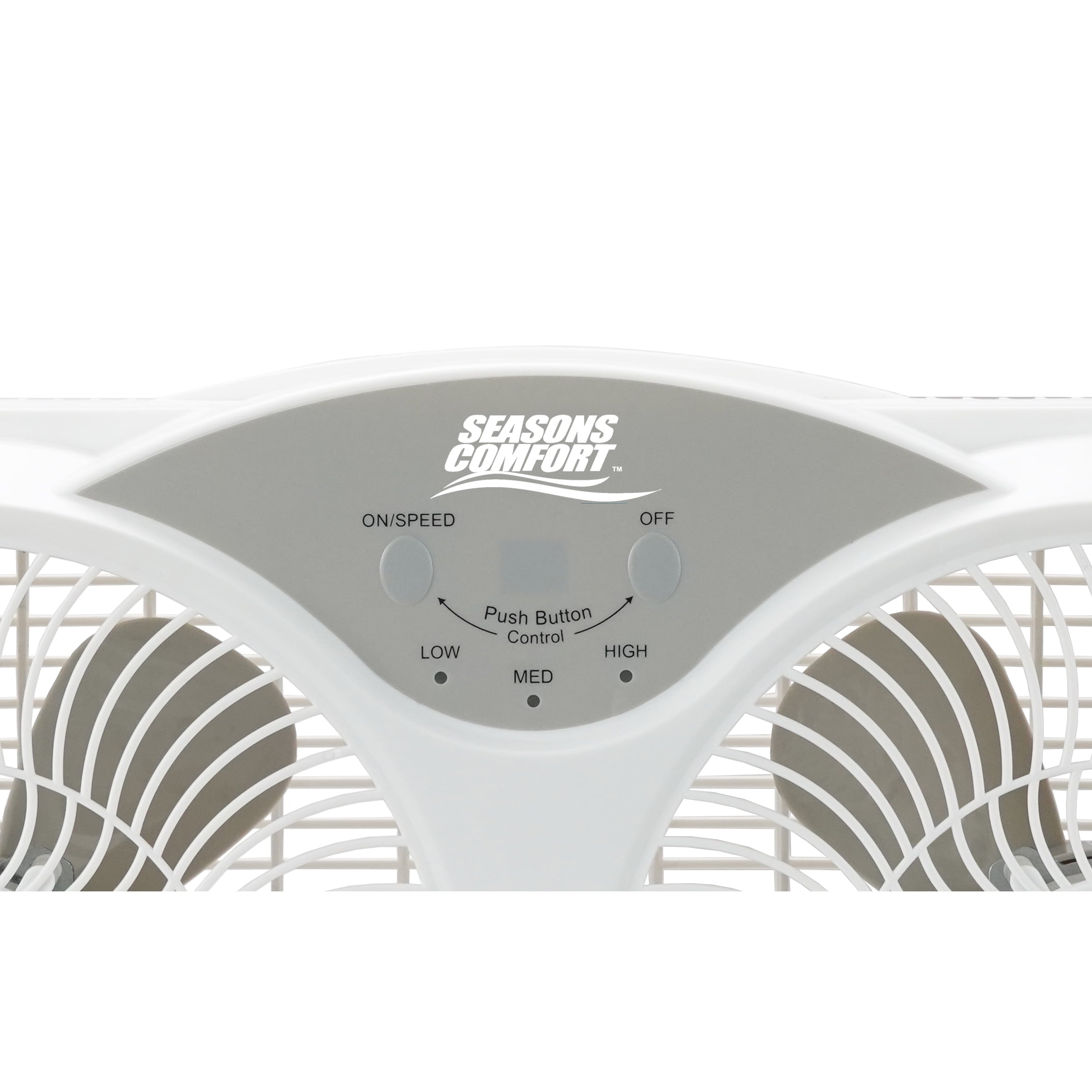 Seasons Comfort 9" Twin Window Fan, 3-Speed, Portable, Remote Control - FWF9R