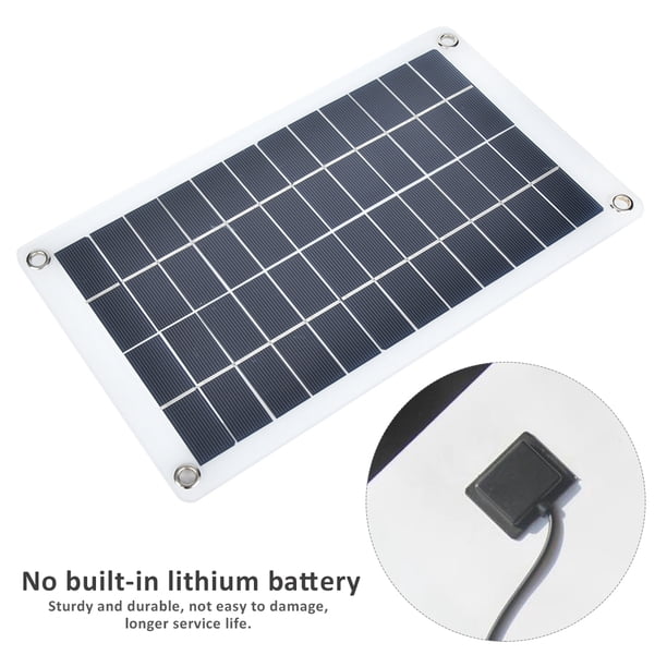 Cargador Solar, Cargador De Panel Solar Monocristalino Duradero Para Acampar Al Aire Para Uso Doméstico En Viajes