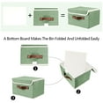 thumbnail image 4 of 2Pc Foldable Storage Bins Set Baskets Boxes Cubes Organizer Box Containers w/Lid, 4 of 13