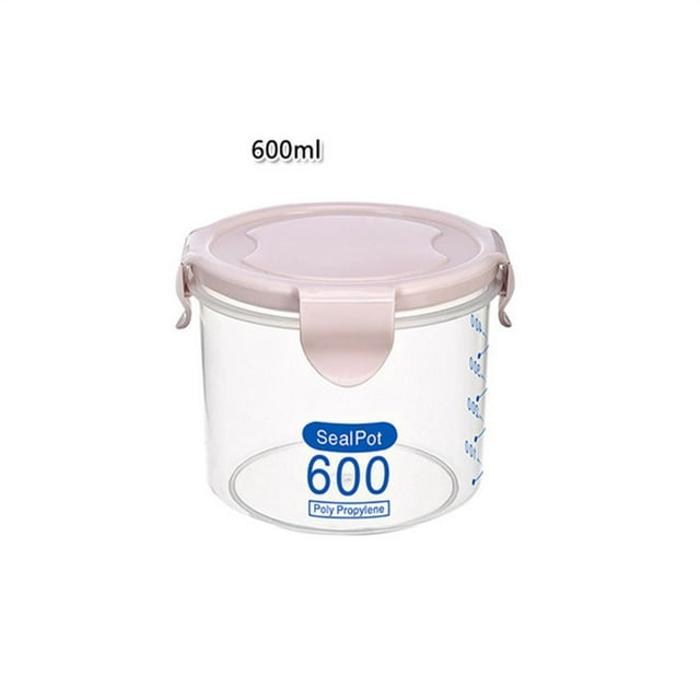 Boîte de Rangement de Cuisine Scellée Conservation des Aliments Pot Frais en Plastique