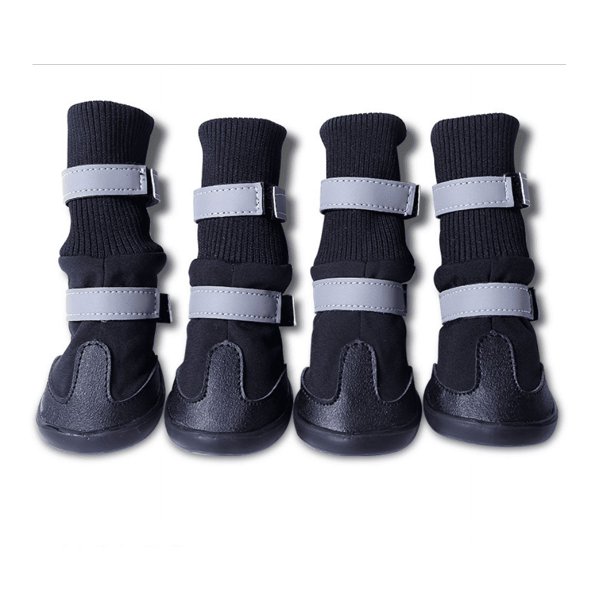 4 Uds. Zapatos de moda para cachorros, botas de escalada antideslizantes para deportes al aire libre, suministros para mascotas, perros pequeños, medianos y grandes (negro, S) oso de fresa Electrónica