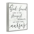thumbnail image 3 of Stupell Industries God And Strange Nurses Funny Wood Textured Word Design Framed Wall Art by Daphne Polselli, 3 of 9