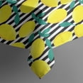 thumbnail image 5 of Yellow Lemon Fruit Leaves BlackWhite Pattern Square Tablecloth,Waterproof Square Table Cover,Wipeable Spillproof Washable Table Cover for Home Kitchen Party Decor 52"x52"(132x132cm), 5 of 6