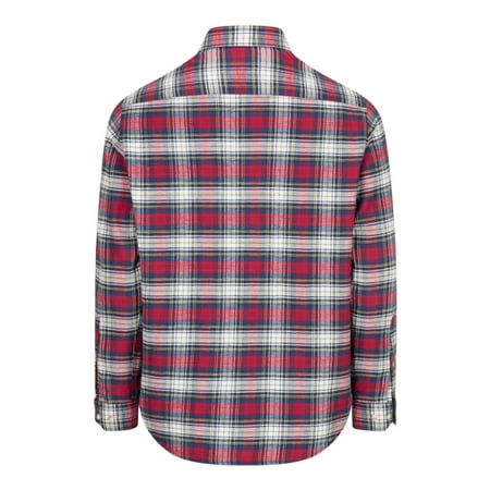 

Hoggs of Fife Pitscottie Flannel Shirt - Red Tartan Check X-Large Red