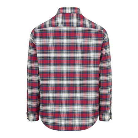 

Hoggs of Fife Pitscottie Flannel Shirt - Red Tartan Check X-Large Red