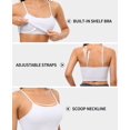 thumbnail image 4 of Alove Women Cropped Built-In Bra Camisole Adjustable Straps Tank Tops,2 -Packs, 4 of 5