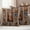 Oatmeal, variant on Wildlife Camels Outdoor Waterproof Pillow Covers, Deserts Animals Brown Geometric Rustic Decorative Square Throw Pillowcase Sofa Cushion Sham for Patio/Couch/Chair, 20"x20" 2 Pack