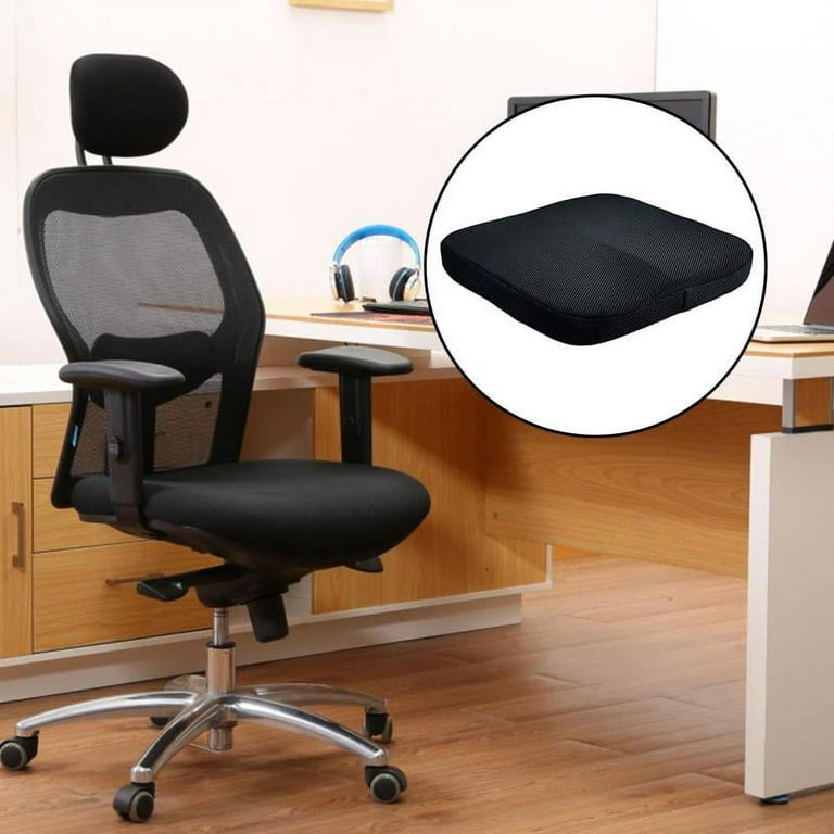 Memory Foam Seat Cushion Office Chair Cushion for Home Office Universal  Dimensions Fits to - Black Mesh 