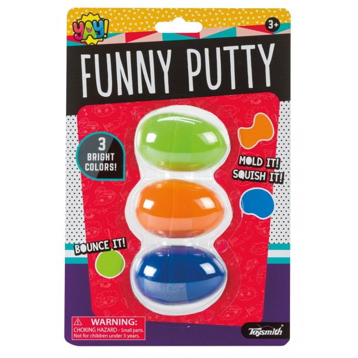 Funny Putty (Colors Vary) Novelty Toy by Toysmith (90937)